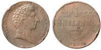 KARL XIV JOHAN (1818-1844). Skilling 1832