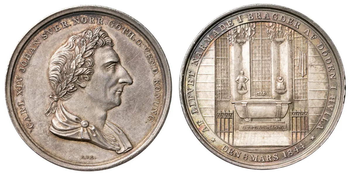 KARL XIV JOHAN (1818-1844). Kastmynt