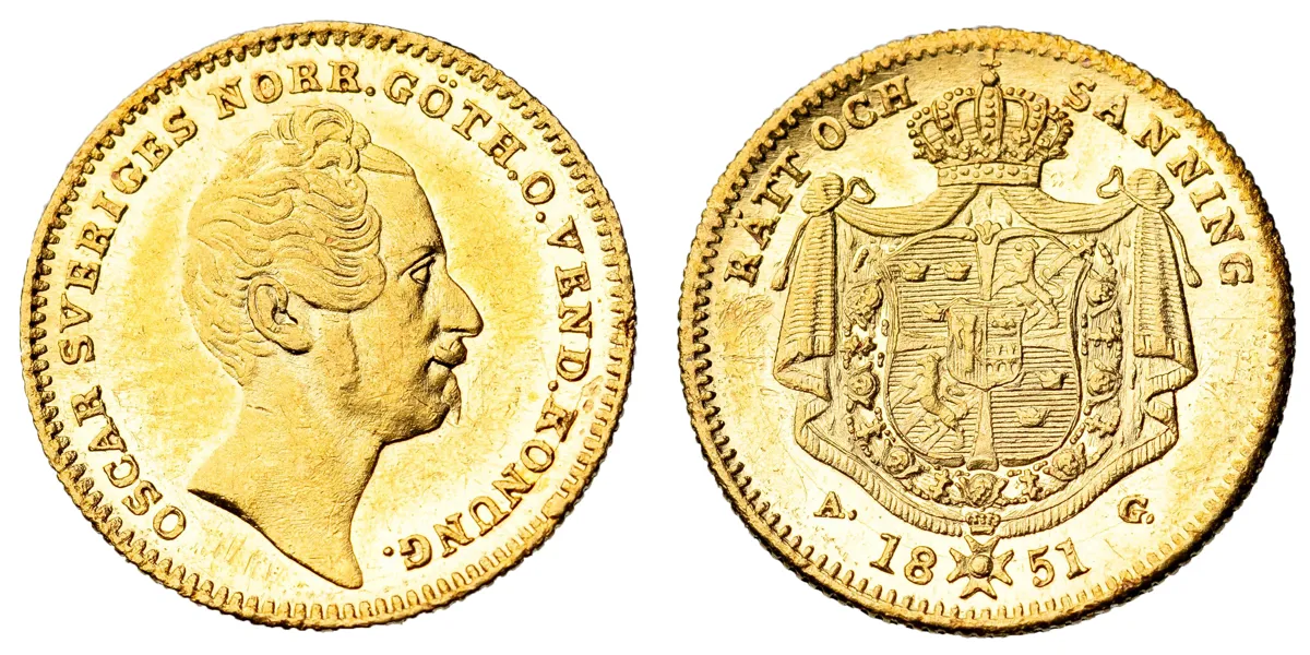 OSKAR I (1844-1859). Dukat 1851