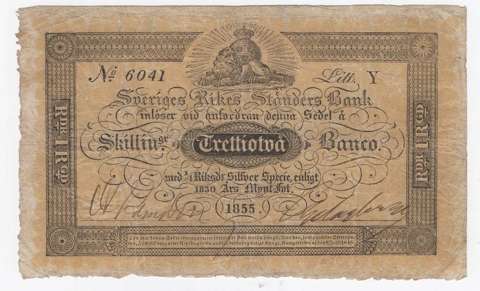 32 skilling banco 1855