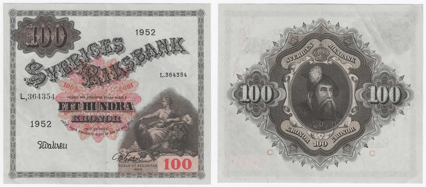 100 kronor 1952