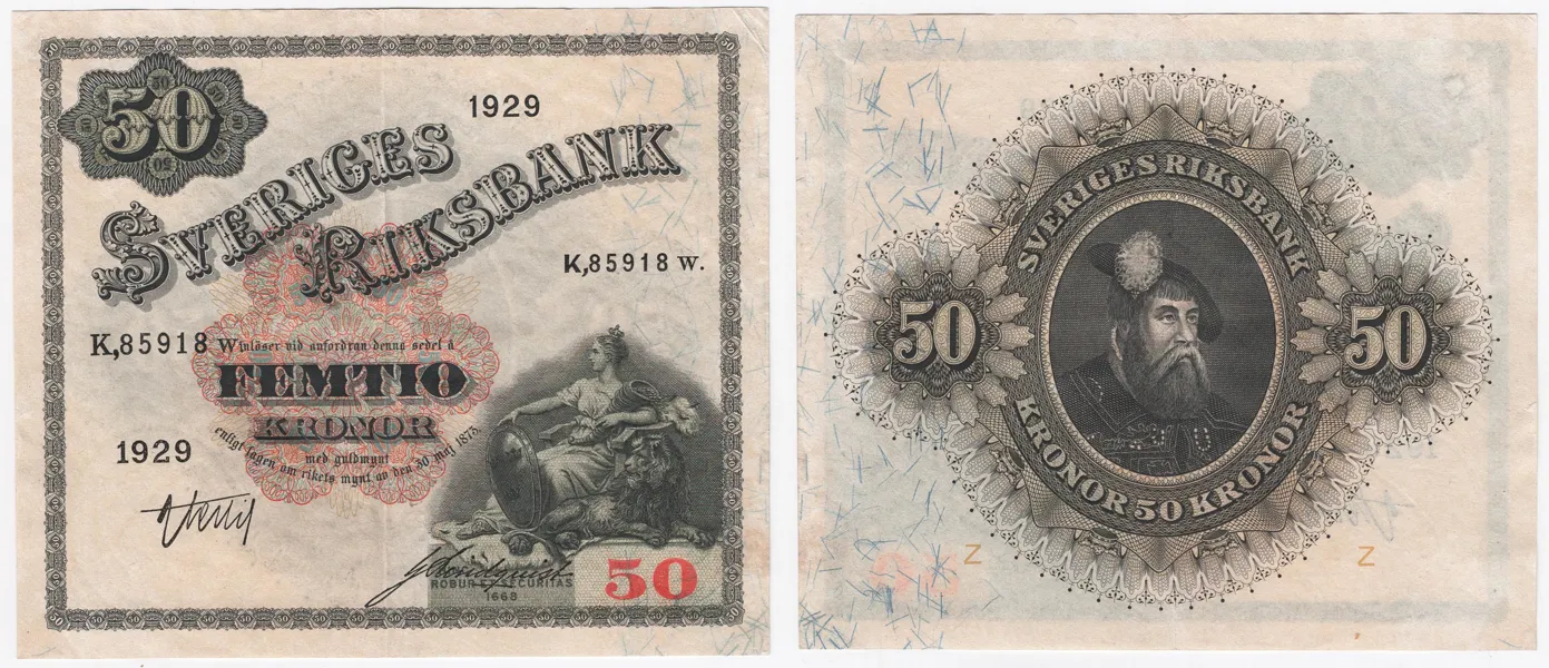 50 kronor 1929