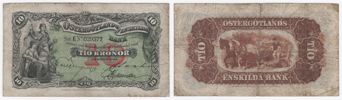 ÖSTERGÖTLANDS ENSKILDA BANK. 10 kronor 1894