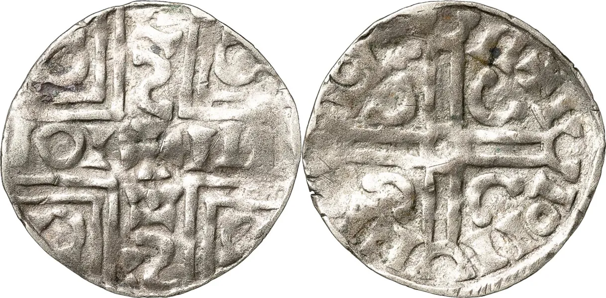 Denar/Penny. Cross with + in centre