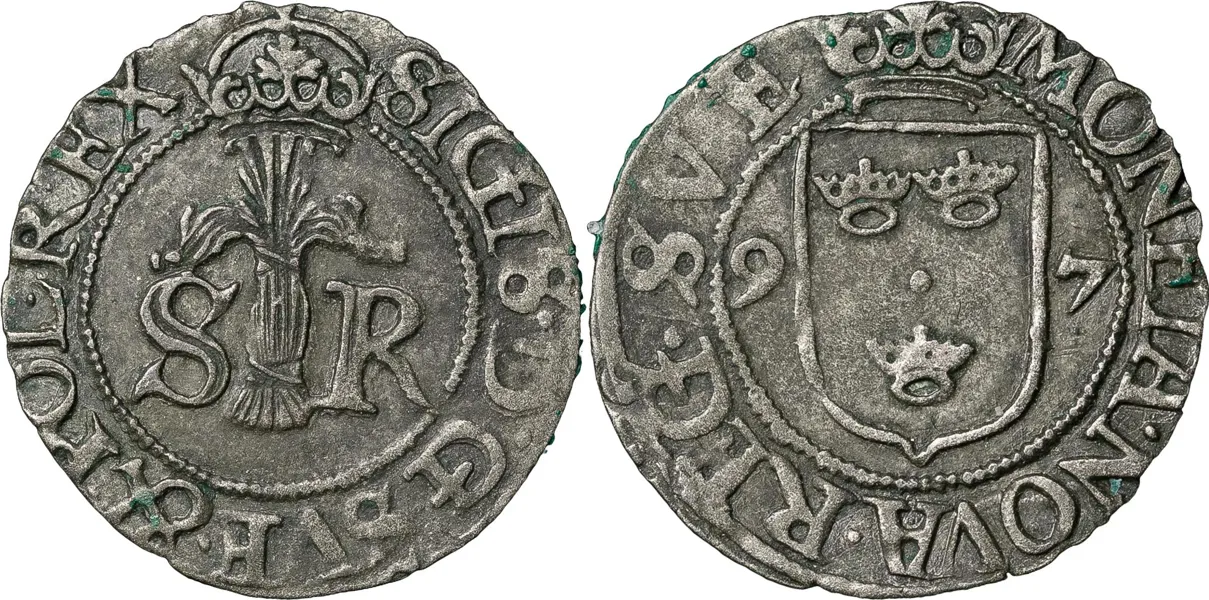 STOCKHOLM. 1/2 öre 1597