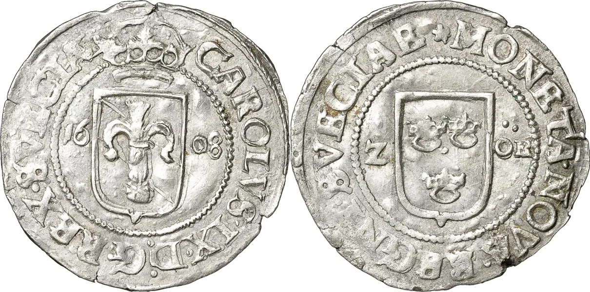 STOCKHOLM. 2 öre 1608