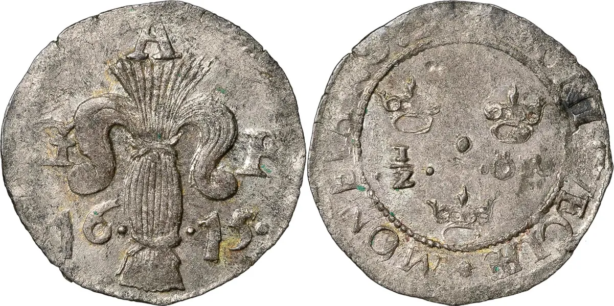 STOCKHOLM. 1/2 öre 1615