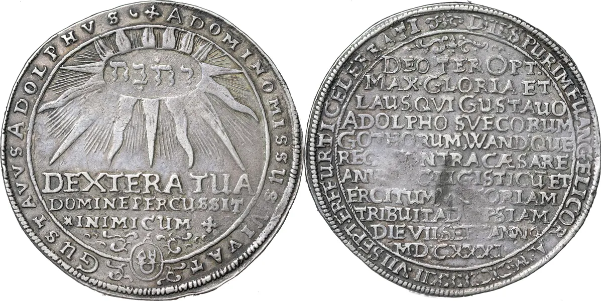 ERFURT. Taler 1632 (så kallad Purimtaler)
