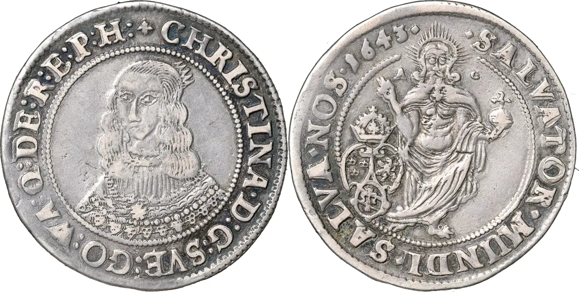 STOCKHOLM. 1/4 riksdaler 1643