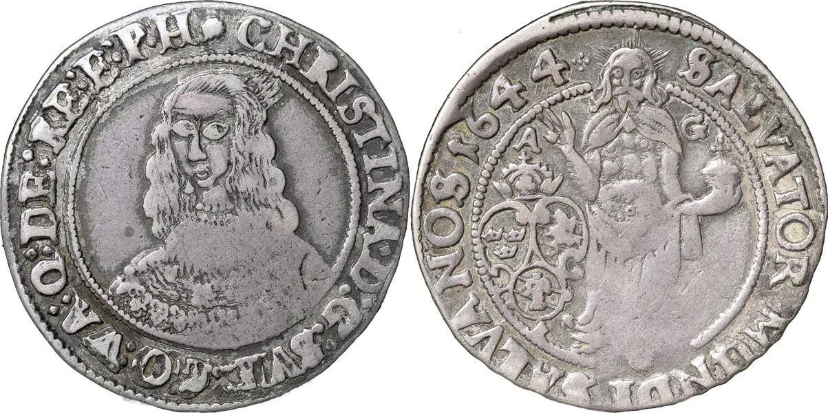 STOCKHOLM. 1/4 riksdaler 1644