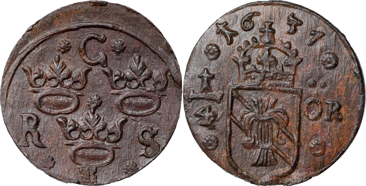 SÄTER. 1/4 öre 1637