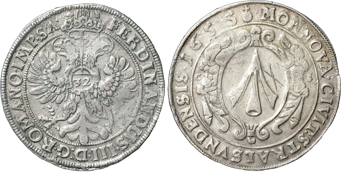 STRALSUND. Taler 1655