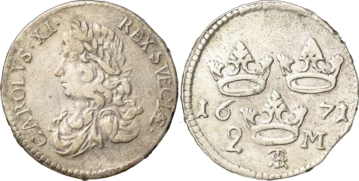 STOCKHOLM. 2 mark 1671