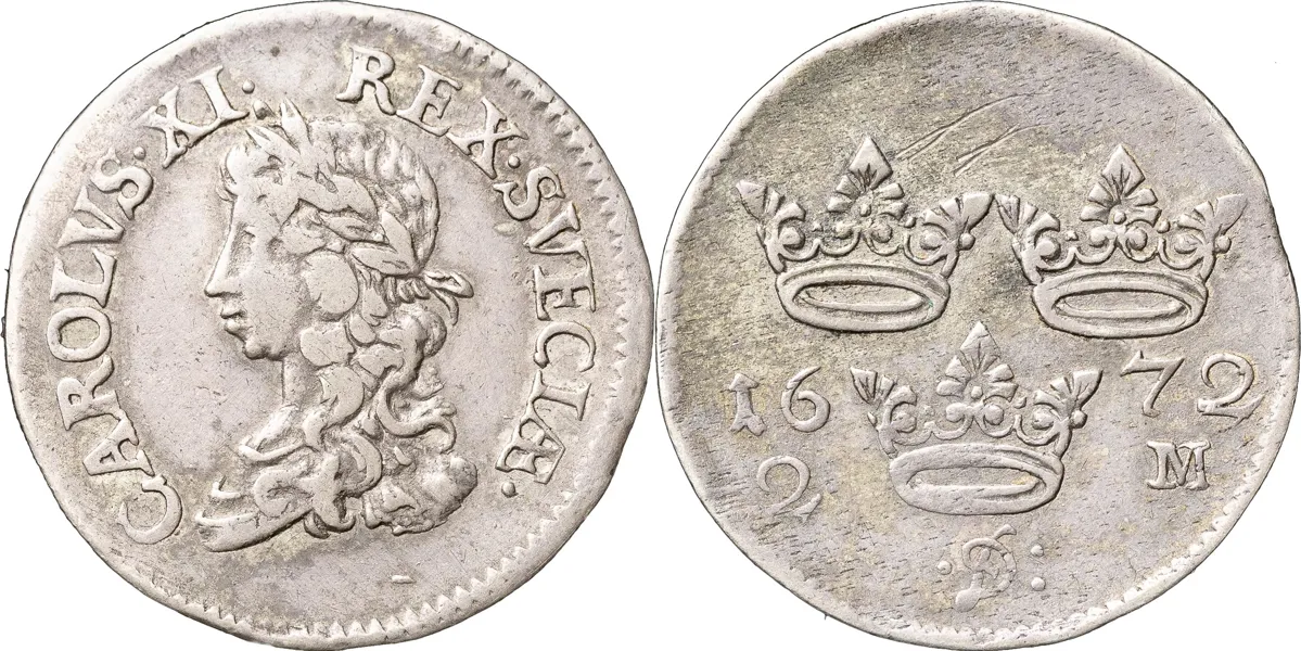 STOCKHOLM. 2 mark 1672