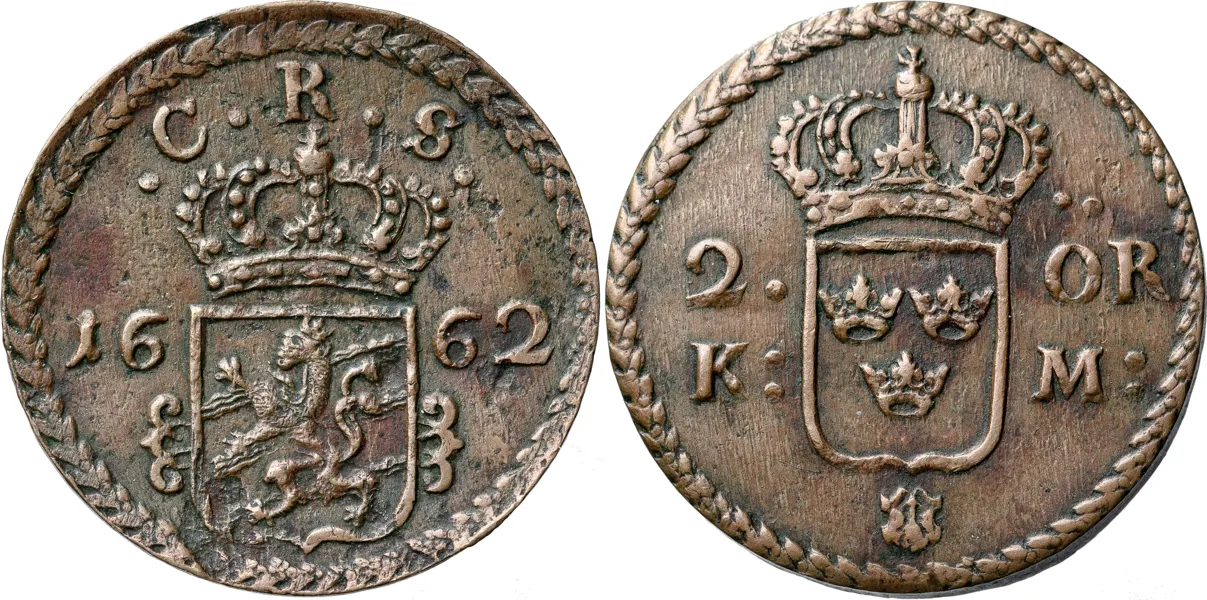 AVESTA. 2 öre KM 1662