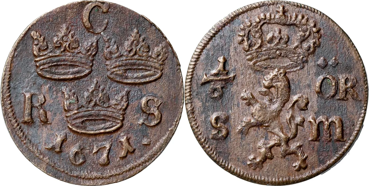 AVESTA. 1/6 öre SM 1671