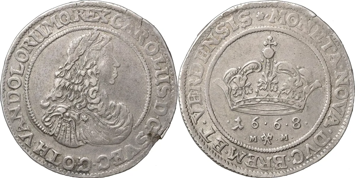 BREMEN-VERDEN. 4 mark 1668