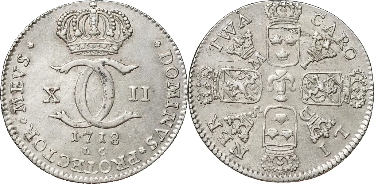 STOCKHOLM. 2 caroliner 1718