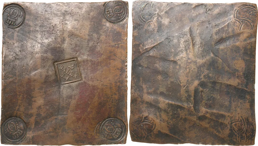 AVESTA. 2 daler SM 1717