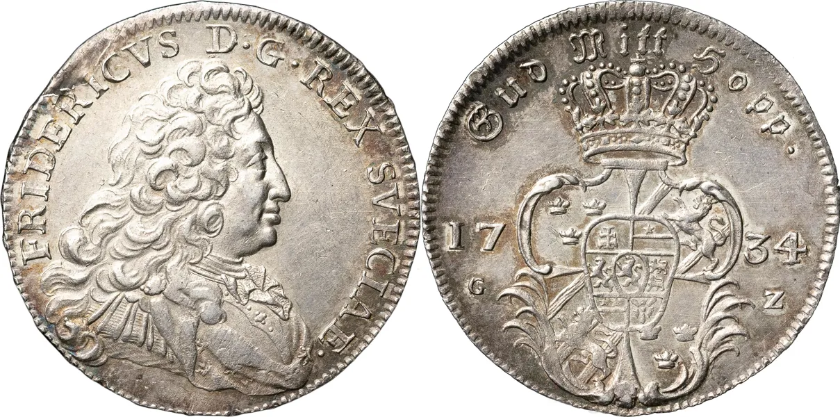 STOCKHOLM. 1/2 riksdaler 1734