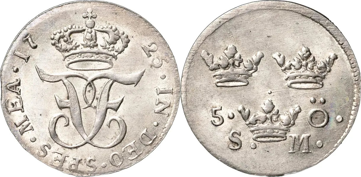 STOCKHOLM. 5 öre 1725
