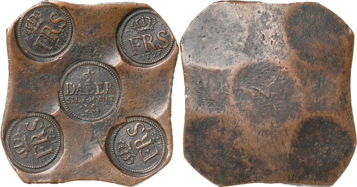 AVESTA. 1/2 daler SM 1727