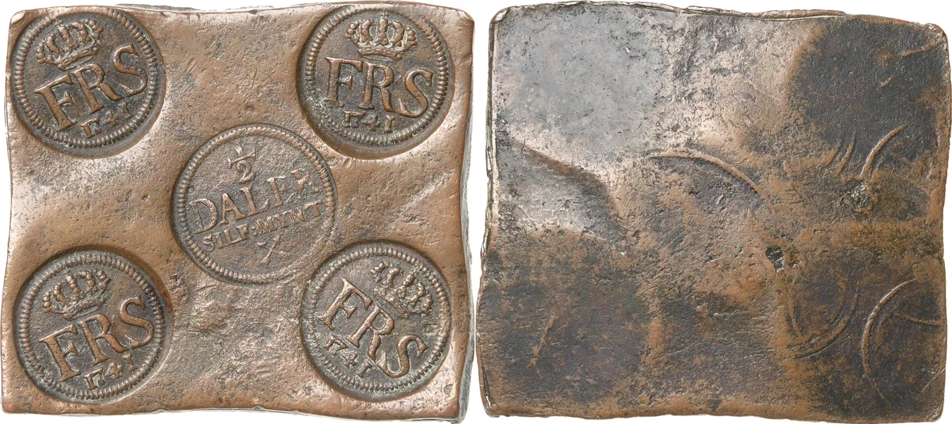 AVESTA. 1/2 daler SM 1741