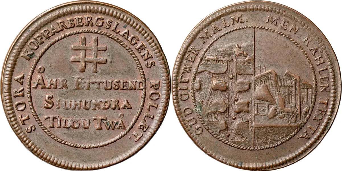 STORA KOPPARBERGS GRUVA OCH BERGSLAG. AVESTA. 5 mark