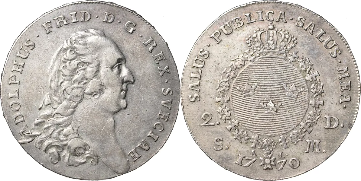 STOCKHOLM. 2 daler SM 1770