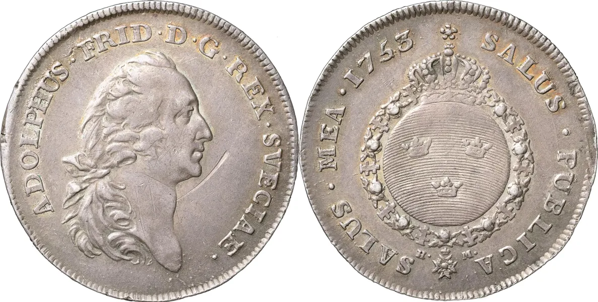 STOCKHOLM. 1/2 riksdaler 1753