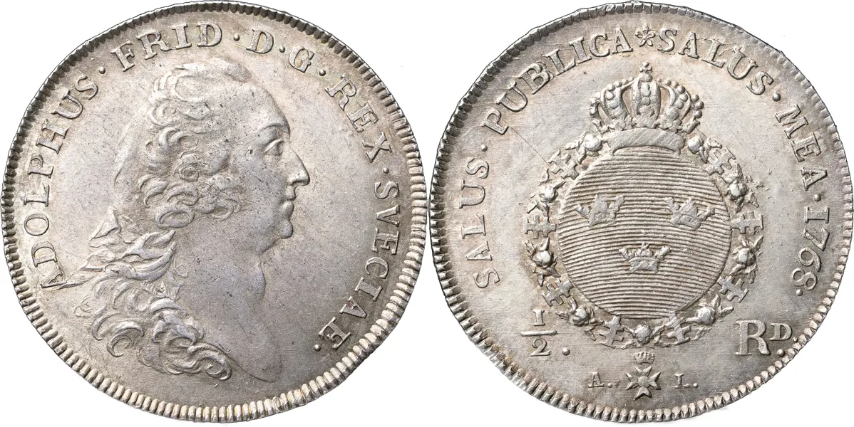 STOCKHOLM. 1/2 riksdaler 1768