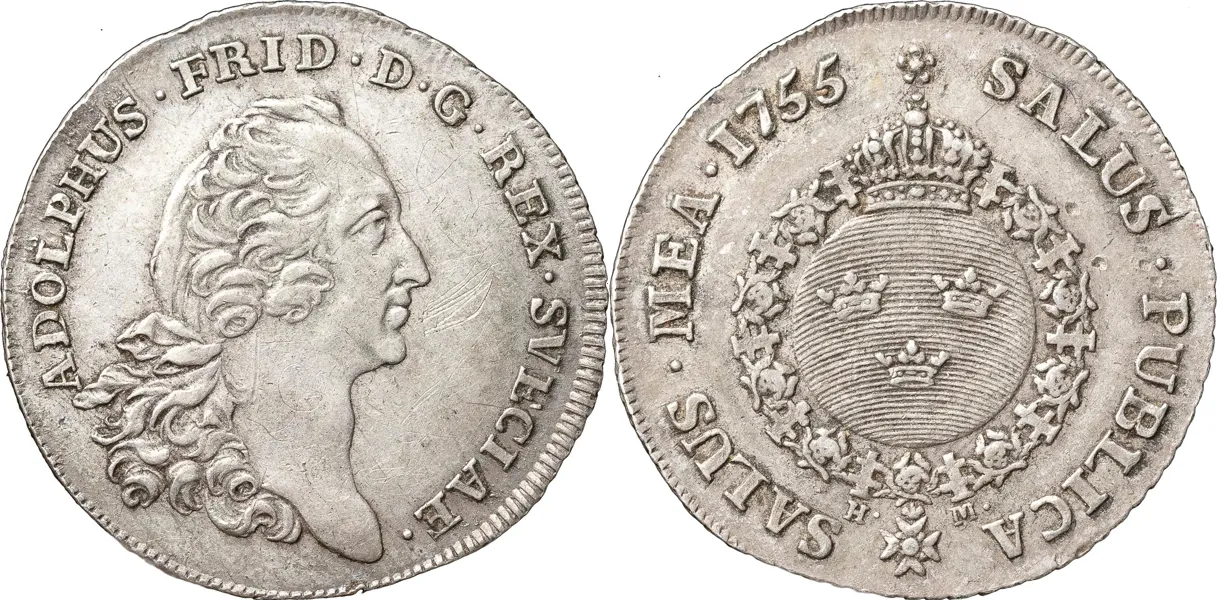 STOCKHOLM. 1/4 riksdaler 1755