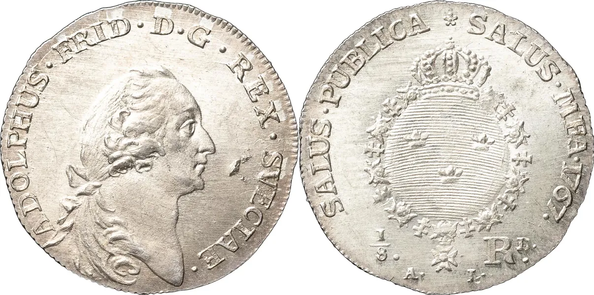 STOCKHOLM. 1/8 riksdaler 1767