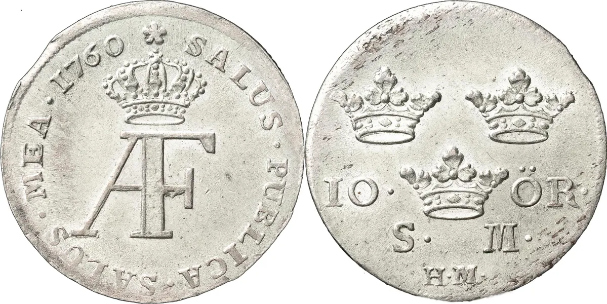STOCKHOLM. 10 öre 1760