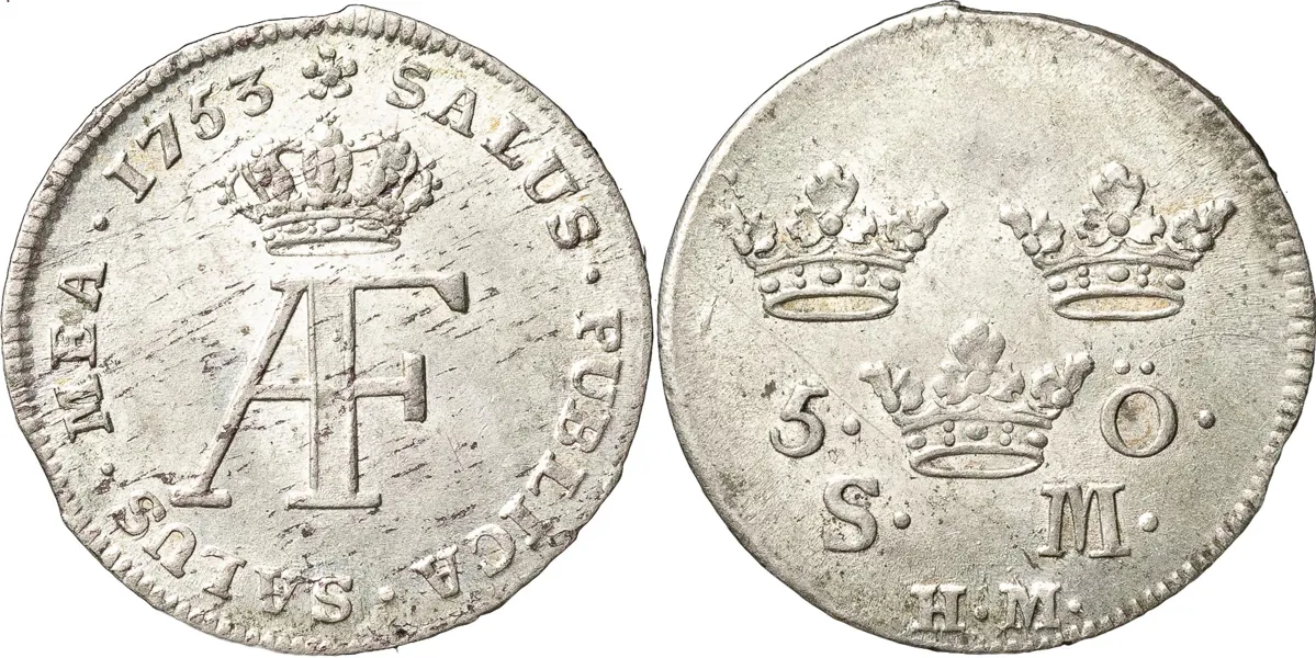STOCKHOLM. 5 öre 1753