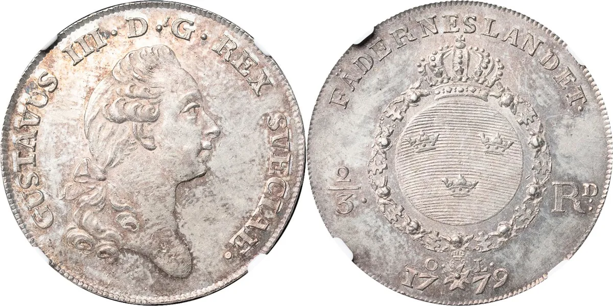 STOCKHOLM. 2/3 riksdaler 1779