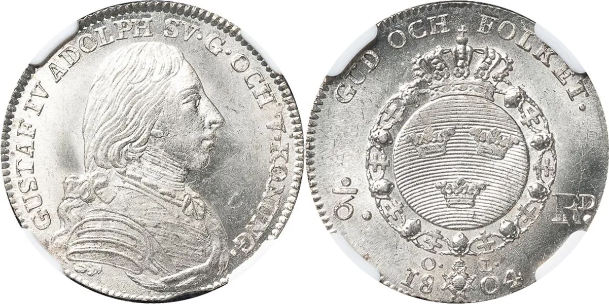 STOCKHOLM. 1/6 riksdaler 1804
