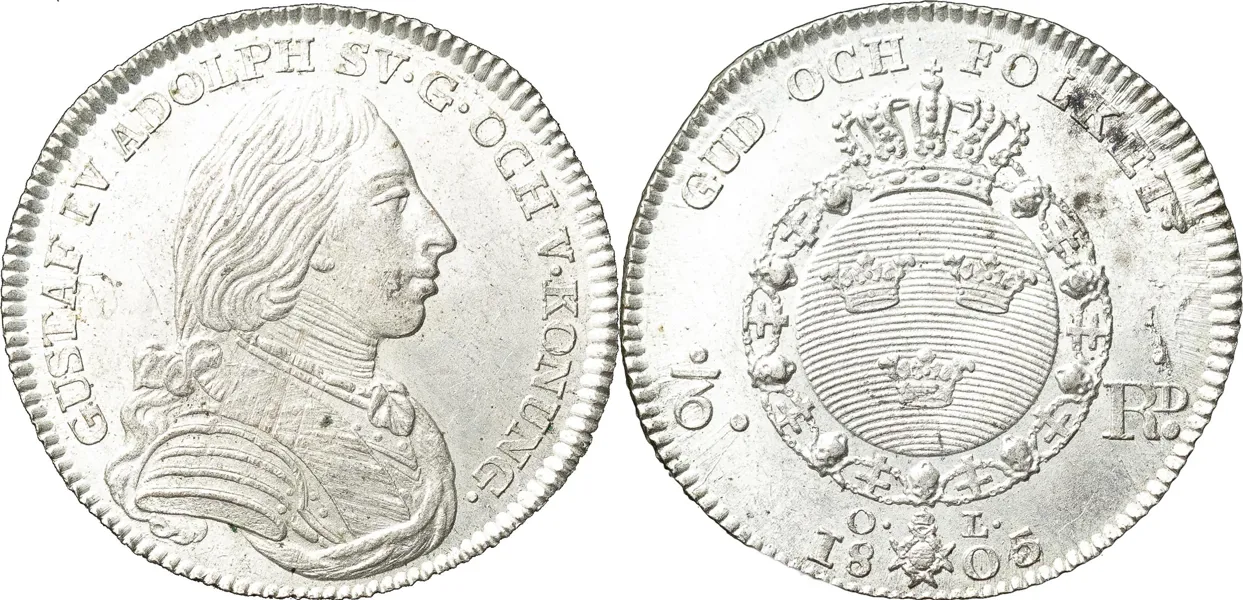 STOCKHOLM. 1/6 riksdaler 1805