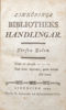 Linköpings bibliotheks handlingar. I-II