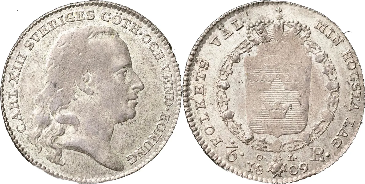 STOCKHOLM. 1/6 riksdaler 1809