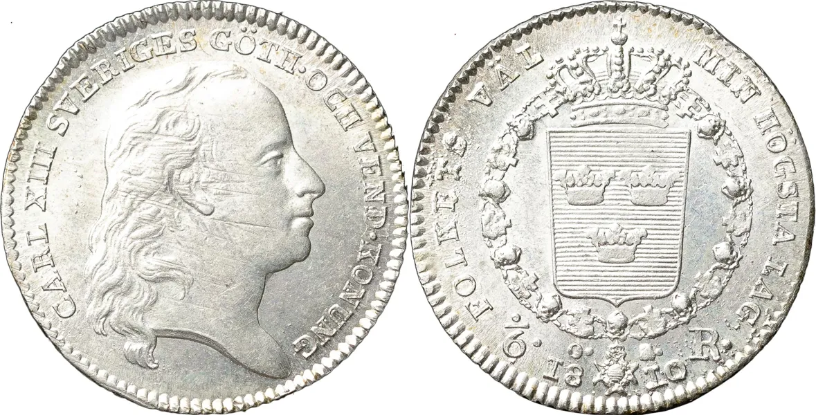 STOCKHOLM. 1/6 riksdaler 1810