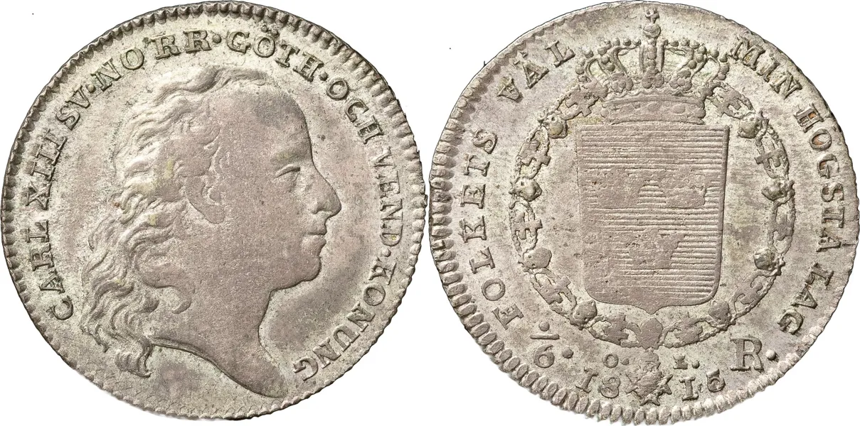 STOCKHOLM. 1/6 riksdaler 1815
