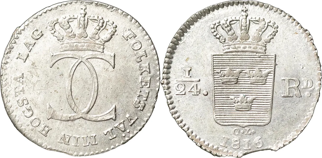 STOCKHOLM. 1/24 riksdaler 1816