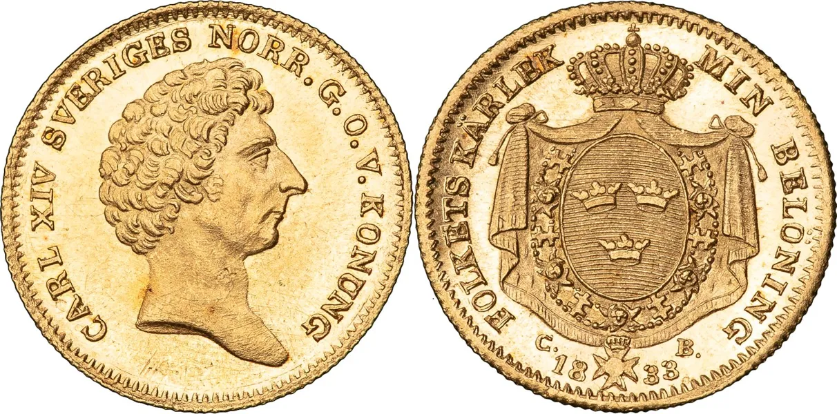 STOCKHOLM. Dukat 1833