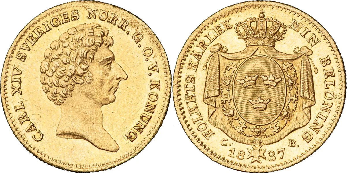 STOCKHOLM. Dukat 1837
