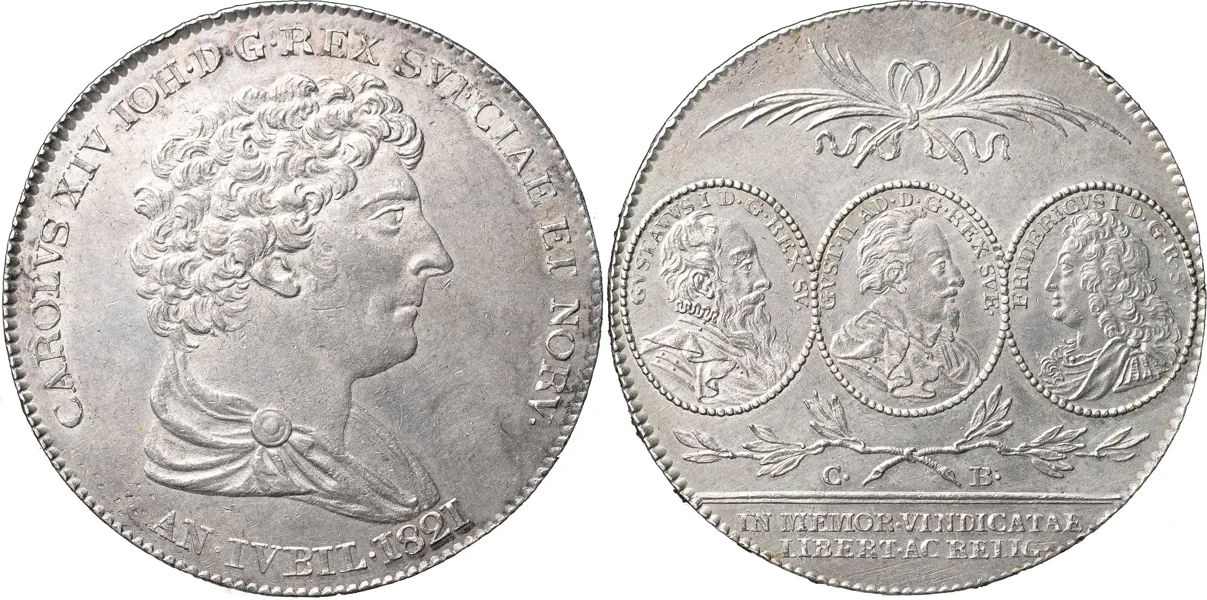 STOCKHOLM. Riksdaler 1821 (präglad 1825)