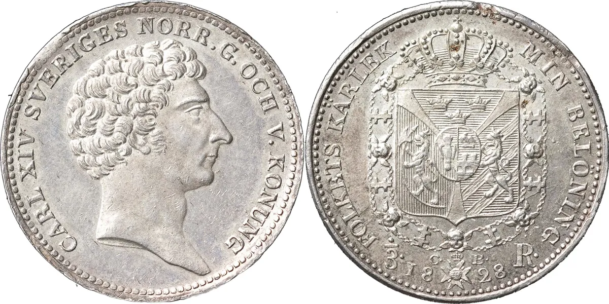 STOCKHOLM. 1/3 riksdaler 1828