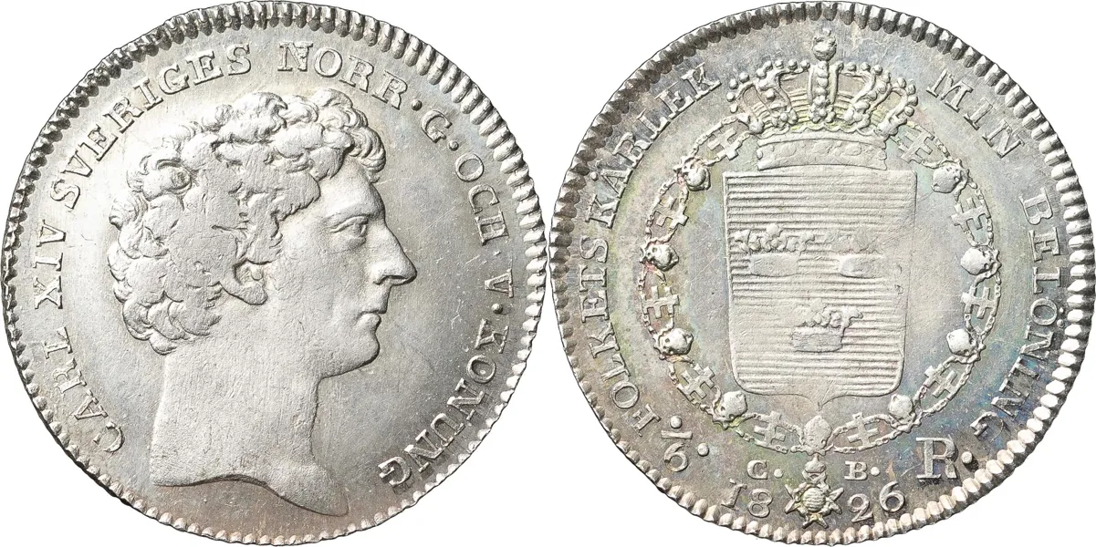 STOCKHOLM. 1/6 riksdaler 1826