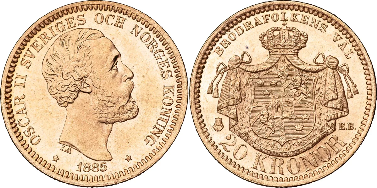 20 kronor 1885. SM 13