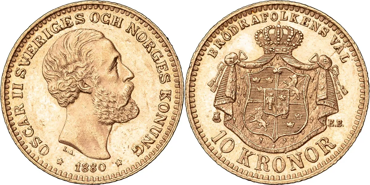 10 kronor 1880. SM 29